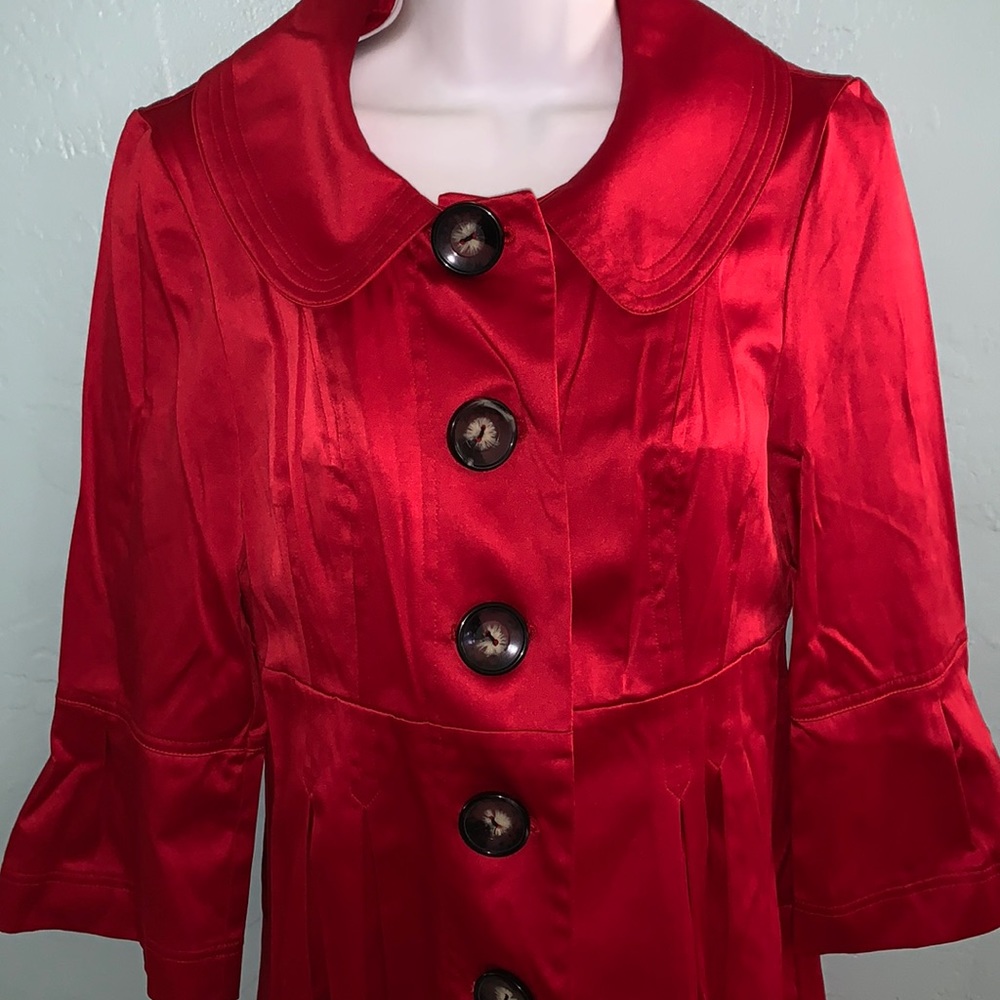 I.N. San Francisco Red satin jacket